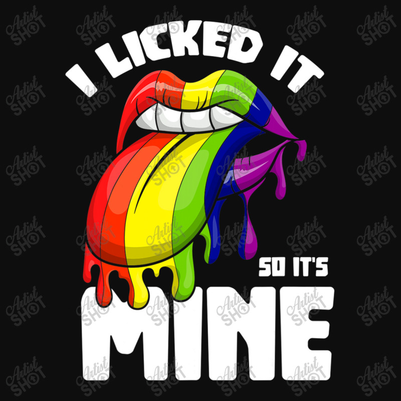 I Licked It So Its Mine Lesbian Lgbtq Rainbow Crop Top by GarrickElzea | Artistshot