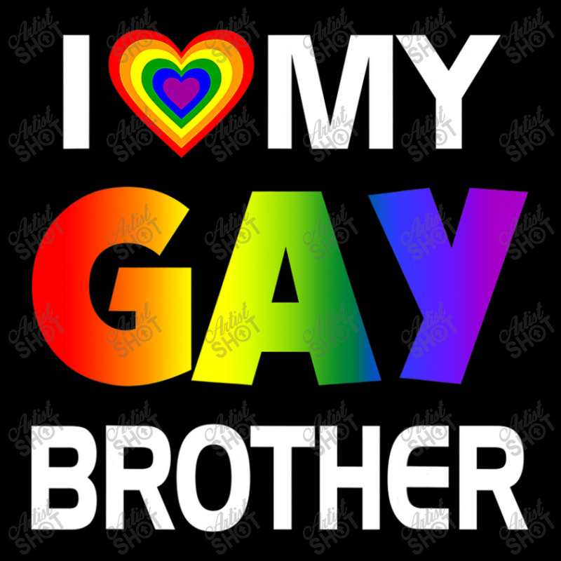 I Love My Gay Brother Lgbt Rainbow Pride Adjustable Cap by GarrickElzea | Artistshot