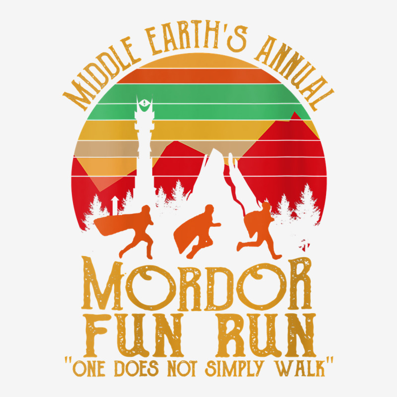 Womens Middle Earths Annual Mordor Fun Run One Does Not Simply V Ne Shield S Patch By Cm Arts 9049