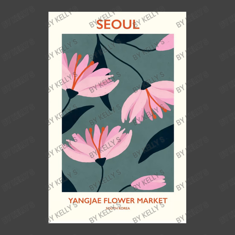 Seoul Flower Market Vintage T-Shirt by Kelly S | Artistshot