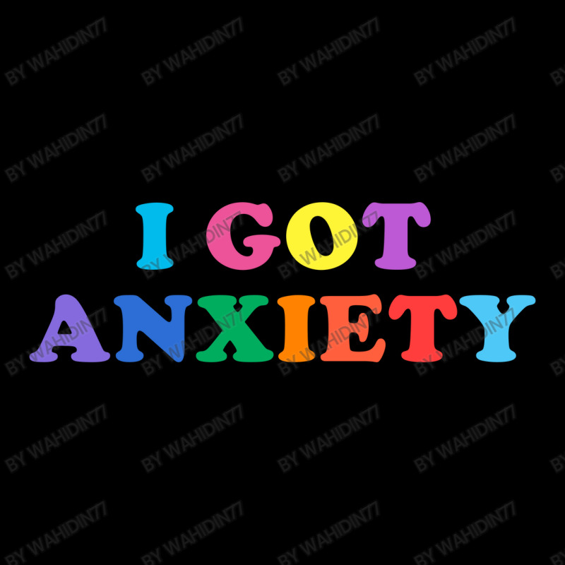 I Got Anxiety Cropped Hoodie by wahidin77 | Artistshot