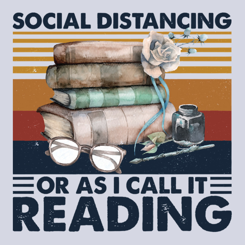 Book Reading Reader Social Distancing Or As I Call It Reading Vintage  Fleece Short by golferu | Artistshot