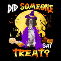 Dog Springer Spaniel Halloween Did Someone Say Treatpng 400 Paw V-neck Tee | Artistshot