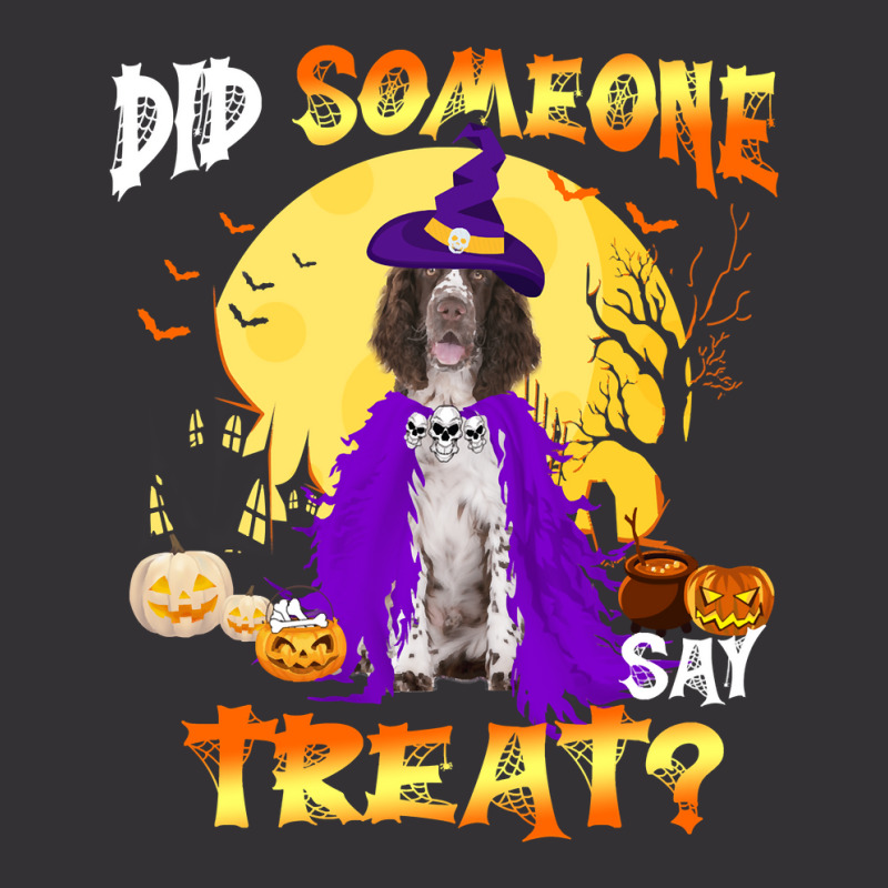 Dog Springer Spaniel Halloween Did Someone Say Treatpng 400 Paw Vintage Hoodie | Artistshot