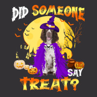 Dog Springer Spaniel Halloween Did Someone Say Treatpng 400 Paw Vintage Hoodie And Short Set | Artistshot