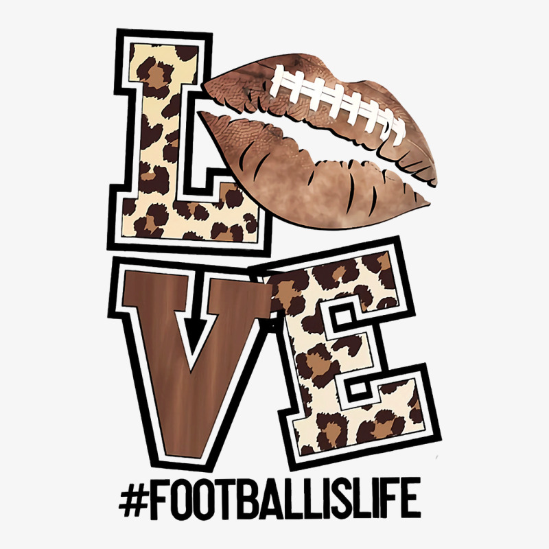 Football Football Love Funny Leopard Football Is Life Sporty 7 Footbal Ladies Fitted T-Shirt by golferu | Artistshot