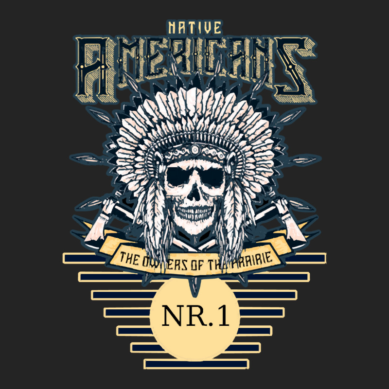 Native American T  Shirt Nativ Skull T  Shirt 3/4 Sleeve Shirt by sliceshit | Artistshot