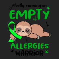 Allergies Awareness T  Shirt Mostly Running On Empty Allergies Warrior 3/4 Sleeve Shirt | Artistshot