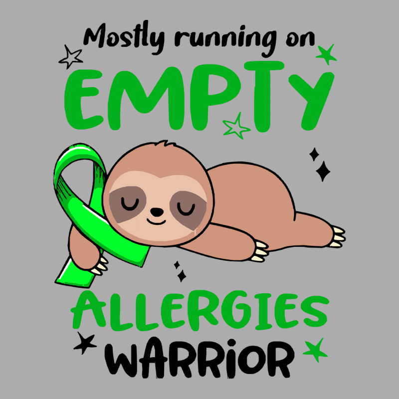 Allergies Awareness T  Shirt Mostly Running On Empty Allergies Warrior Men's T-shirt Pajama Set by biscuitsregularly | Artistshot