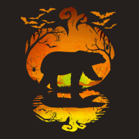 Bear Polar Bear Silhouette Pumpkin Halloween Costume 402 Polar Panda Tank Top | Artistshot