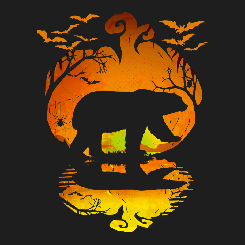 Bear Polar Bear Silhouette Pumpkin Halloween Costume 402 Polar Panda Classic T-shirt by permad | Artistshot