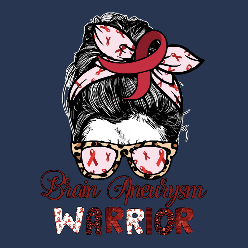 Brain Aneurysm Awareness T Shirtmessy Hair Bun Brain Aneurysm Awarenes Men Denim Jacket by orangesagreement | Artistshot