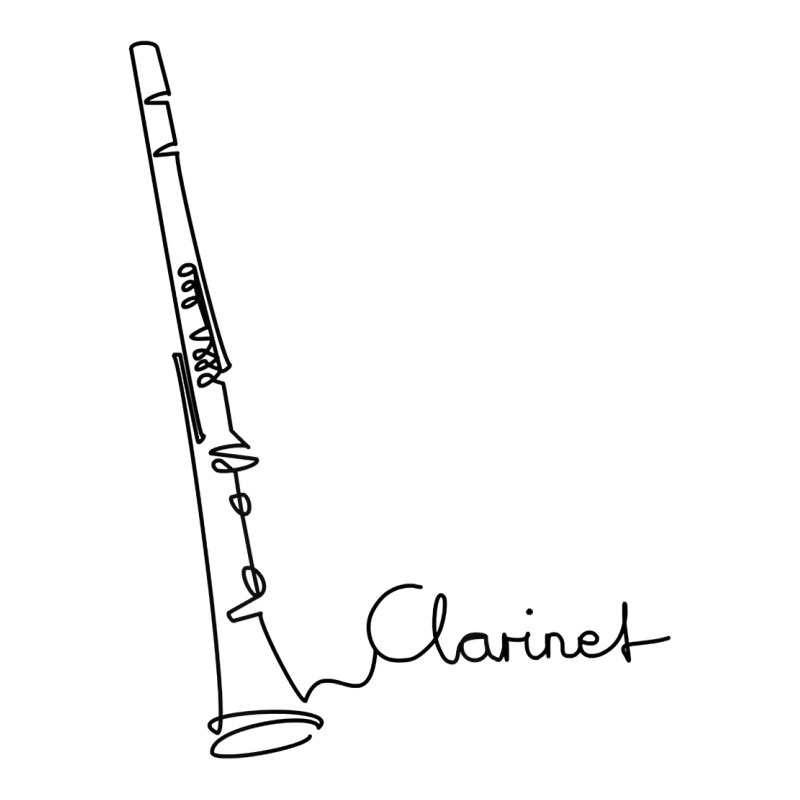 Clarinet Player Music Orchestra Design One Line Clarinet T Shirt Baby Tee | Artistshot