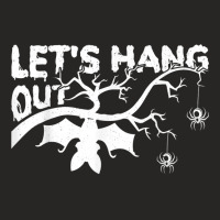 Let's Hang Out Scary Vampire Bat Halloween T Shirt Ladies Fitted T-shirt | Artistshot