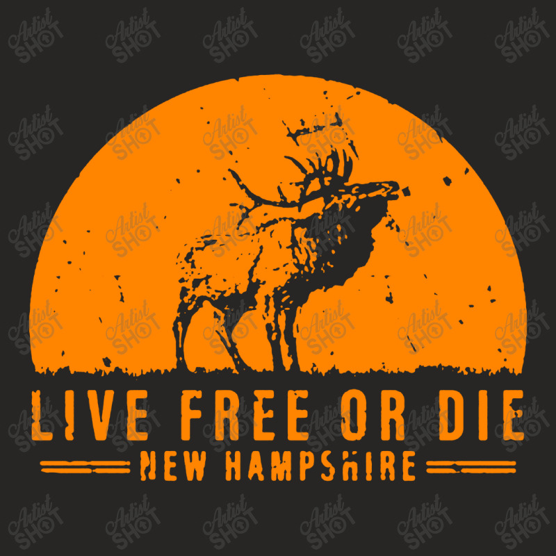 Live Free Or Die New Hampshire Ladies Fitted T-Shirt by SuryaArt | Artistshot