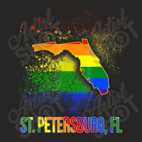 St Petersburg Florida Lgbt Pride Ladies Fitted T-shirt | Artistshot