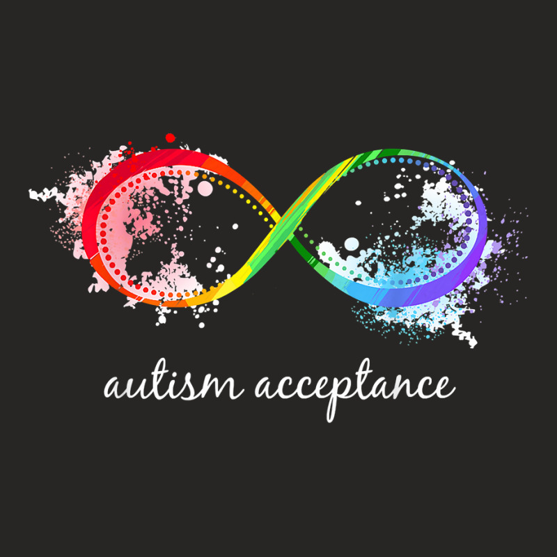 Red Instead Autism Shirt Autism Acceptance T Shirt Ladies Fitted T-Shirt by tognifx | Artistshot