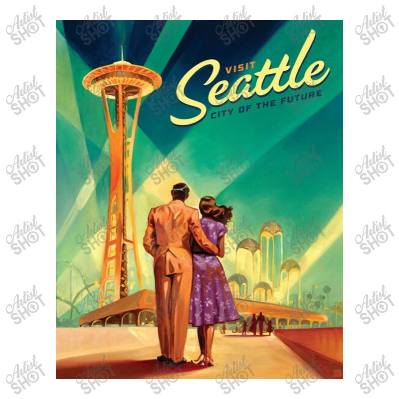 Seattle Sweet City 3/4 Sleeve Shirt by Mariartin | Artistshot