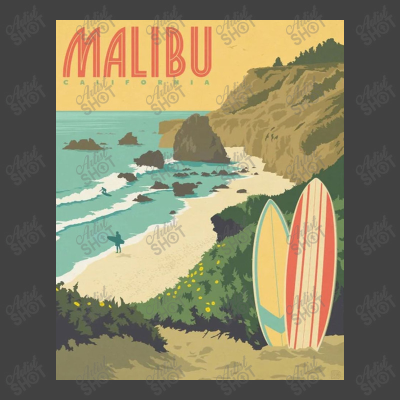 Malibu Calivornia Beach Vintage T-Shirt by Mariartin | Artistshot