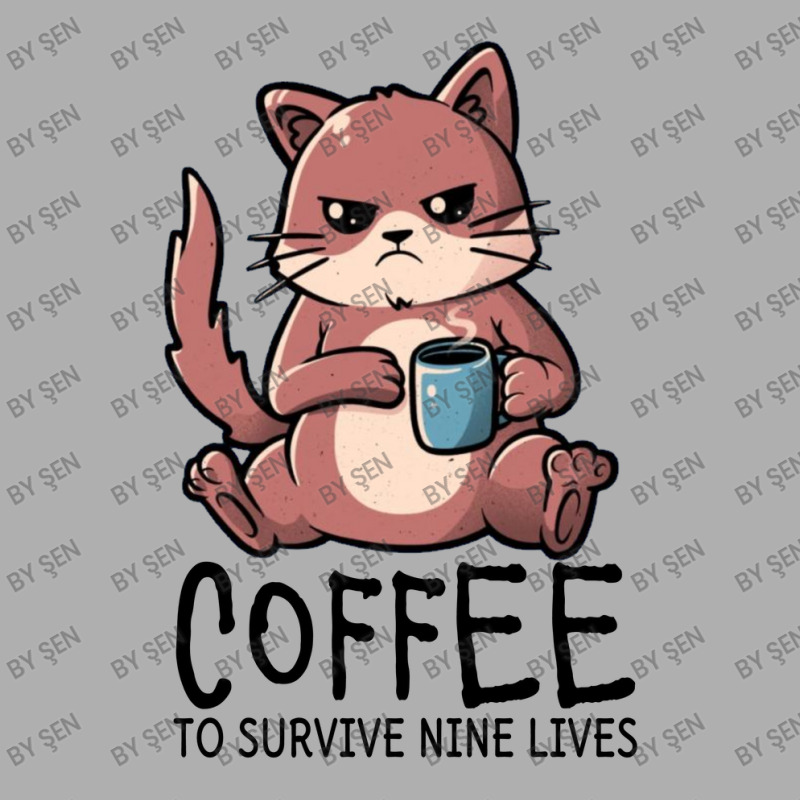 Coffee To Survive Nine Lives Ladies Fitted T-Shirt by ŞEN | Artistshot