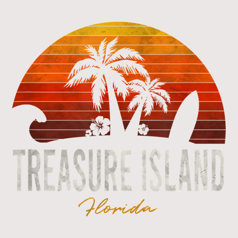 Treasure Island Beach Florida Fl Palms Vacation Surf Sunset T Shirt Pocket T-Shirt by tognifx | Artistshot