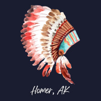 Native Indian Tribal Headdress Art T  Shirt Homer Alaska Watercolor Na Women's V-neck T-shirt | Artistshot