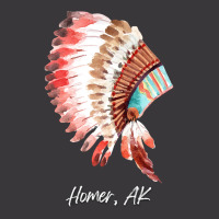 Native Indian Tribal Headdress Art T  Shirt Homer Alaska Watercolor Na Ladies Curvy T-shirt | Artistshot