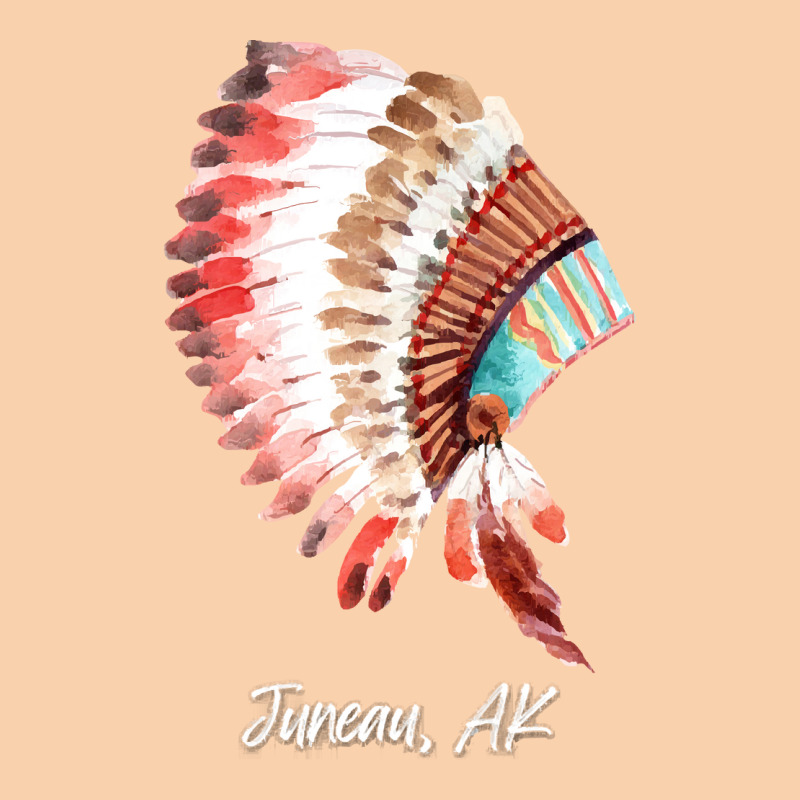 Native Indian Tribal Headdress Art T  Shirt Juneau Alaska Watercolor N Cropped Hoodie by sliceshit | Artistshot