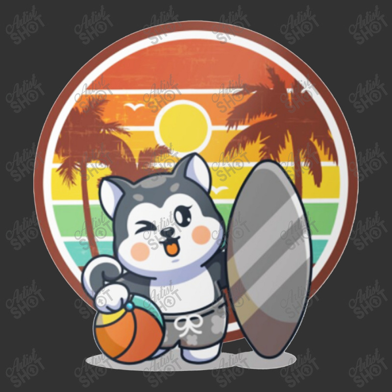 Retro Husky Surfer Baby Bodysuit | Artistshot