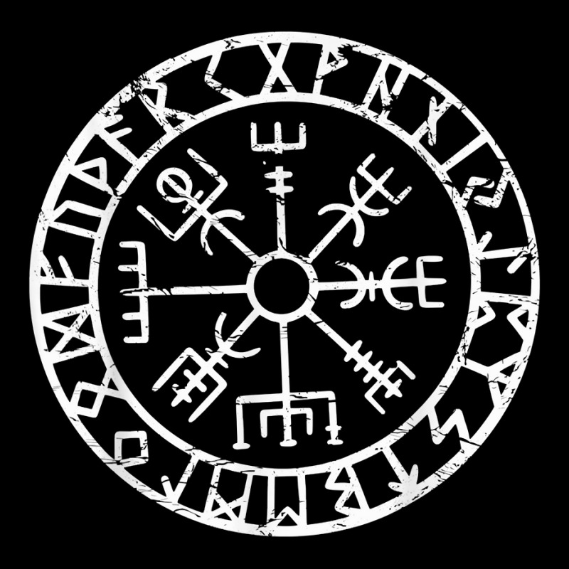 Custom Viking Compass Vegvisir Icelandic Nordic Norse Viking Symbol T ...