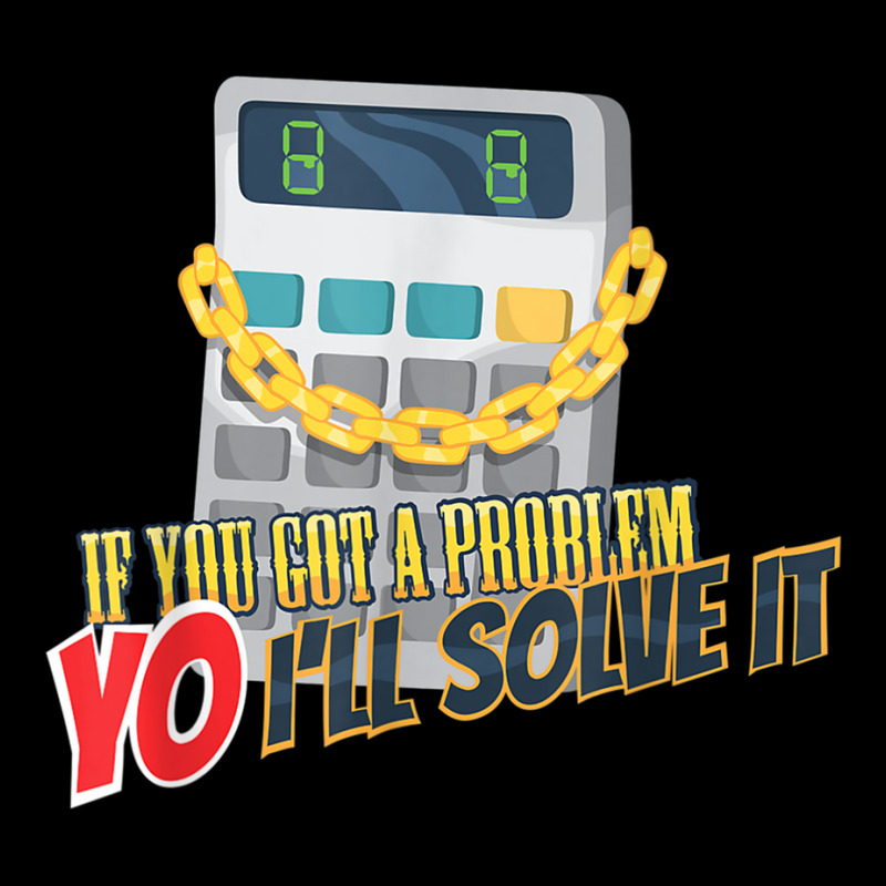 Calculator Funny Math Mathlete Algebra Yo I'll Solve It Cropped Hoodie by Hoang95 | Artistshot