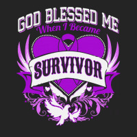 Alzheimers Awareness T  Shirt God Blessed Me When I Became Survivor Al 3/4 Sleeve Shirt | Artistshot