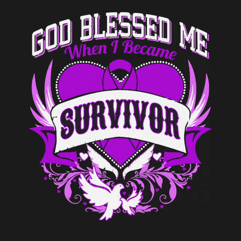 Alzheimers Awareness T  Shirt God Blessed Me When I Became Survivor Al Hoodie & Jogger Set | Artistshot