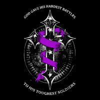 Alzheimers Awareness T  Shirt God Gave His Hardest Battles Toughest So Pocket T-shirt | Artistshot