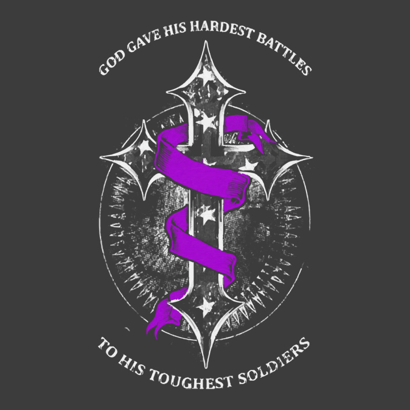 Alzheimers Awareness T  Shirt God Gave His Hardest Battles Toughest So Men's Polo Shirt | Artistshot