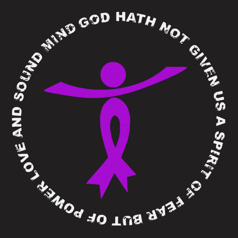 Alzheimers Awareness T  Shirt God Hath Not Given Spirit Of Fear Power T-shirt | Artistshot