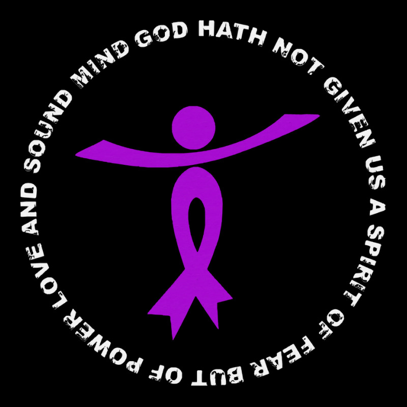 Alzheimers Awareness T  Shirt God Hath Not Given Spirit Of Fear Power V-neck Tee | Artistshot