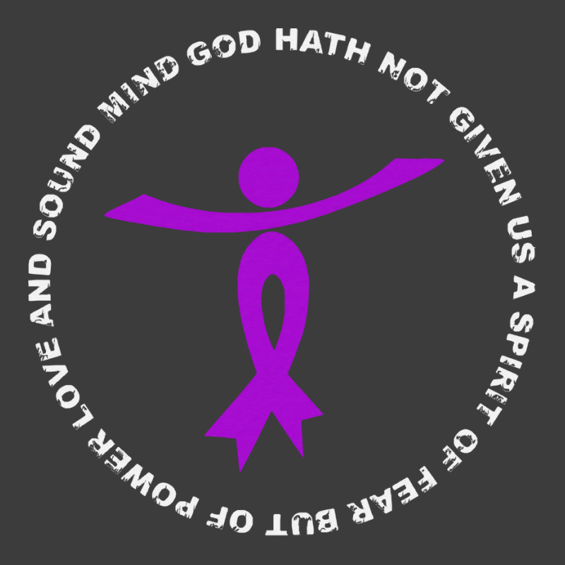 Alzheimers Awareness T  Shirt God Hath Not Given Spirit Of Fear Power Men's Polo Shirt | Artistshot