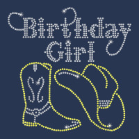 Birthday Girl With Boot And Cowboy Hat Bling Rhinestone T Shirt Ladies Denim Jacket | Artistshot