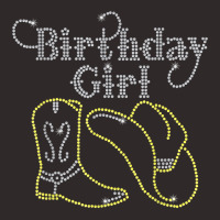 Birthday Girl With Boot And Cowboy Hat Bling Rhinestone T Shirt Racerback Tank | Artistshot