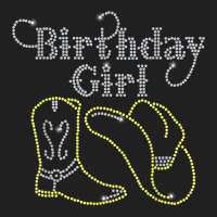 Birthday Girl With Boot And Cowboy Hat Bling Rhinestone T Shirt Ladies Polo Shirt | Artistshot