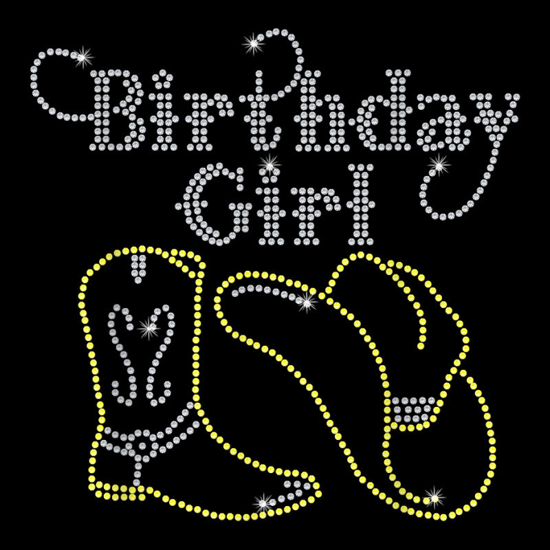 Birthday Girl With Boot And Cowboy Hat Bling Rhinestone T Shirt Legging by agueron | Artistshot