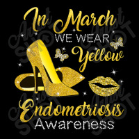 In March Wear Yellow High Heels Endometriosis Awareness T Shirt Long Sleeve Baby Bodysuit | Artistshot