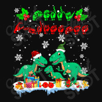 Merry Christmas Cute Xmas T Rex Asl Sign Language Family T Shirt Crop Top | Artistshot