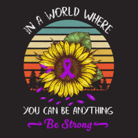 Alzheimers Awareness T  Shirt In A World Where Anything Be Strong Sunf Vintage Cap | Artistshot