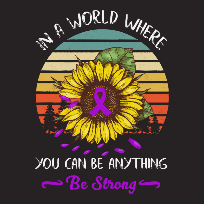 Alzheimers Awareness T  Shirt In A World Where Anything Be Strong Sunf Vintage Cap | Artistshot