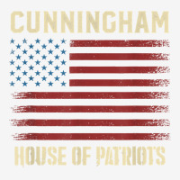 Cunningham Last Name Surname American Flag Family T Shirt Adjustable Cap | Artistshot