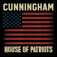 Cunningham Last Name Surname American Flag Family T Shirt Kids Cap | Artistshot