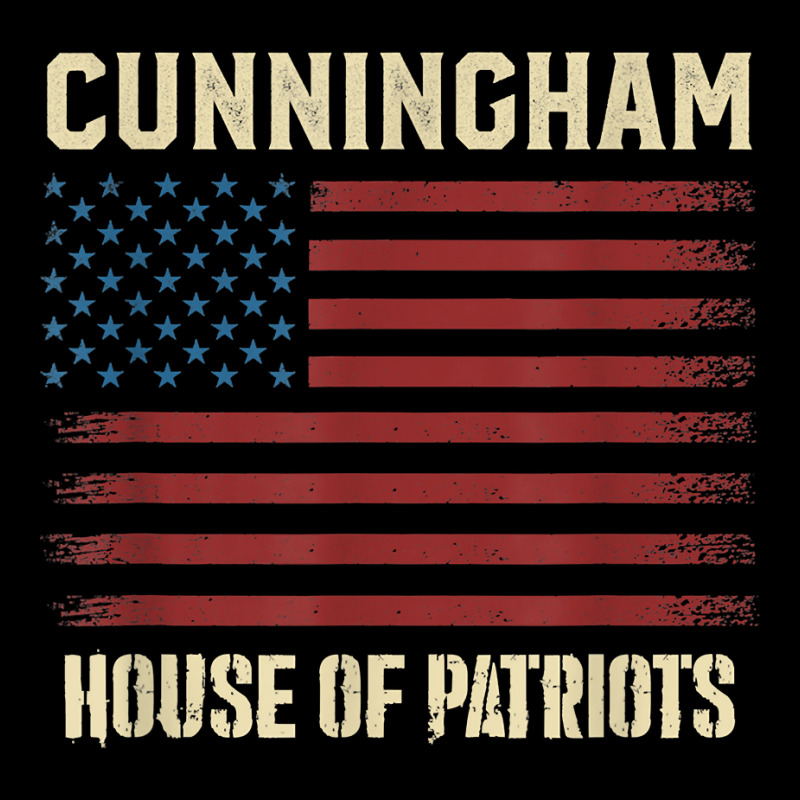 Cunningham Last Name Surname American Flag Family T Shirt Kids Cap by tognifx | Artistshot