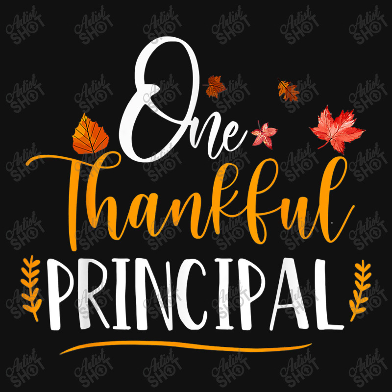 One Thankful School Principal Fall Thanksgiving Principal T Shirt Baby Beanies by Rudy_Glenn | Artistshot